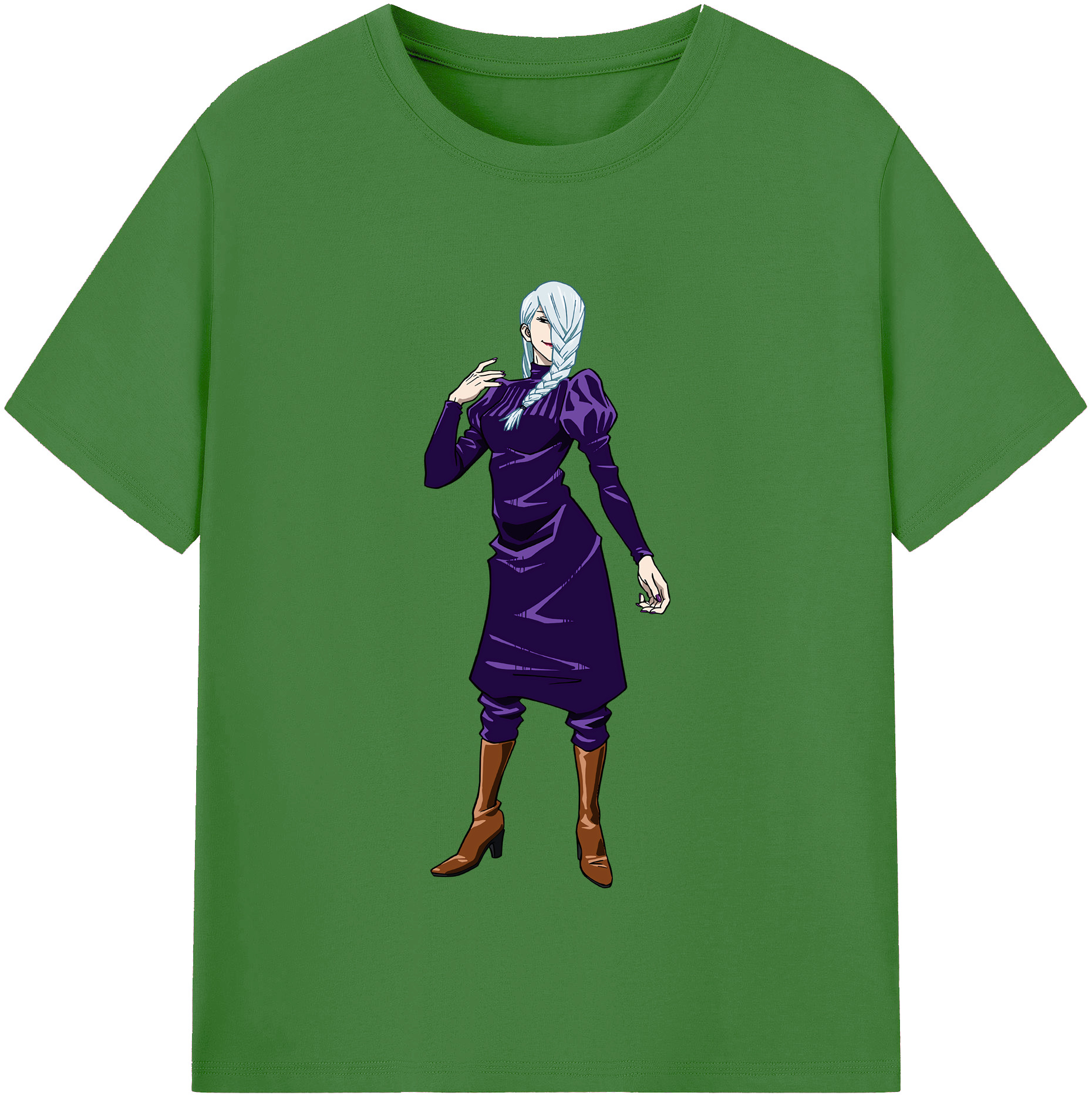 （画像用） 呪術廻戦 Jujutsu Kaisen レディースカジュアルプリントTシャツ（綿100％）
